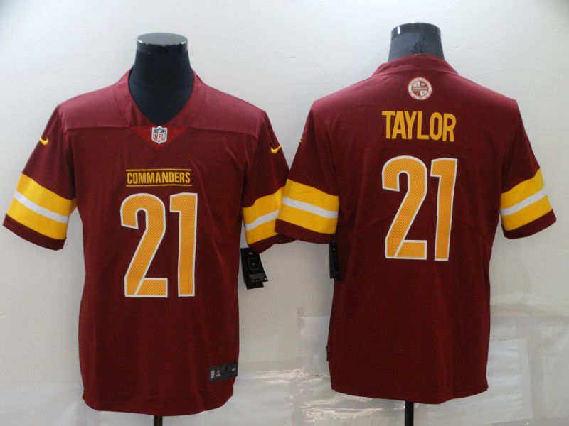 Men Washington Redskins #21 Taylor Red 2022 Nike Limited Vapor Untouchable NFL Jersey->youth nfl jersey->Youth Jersey